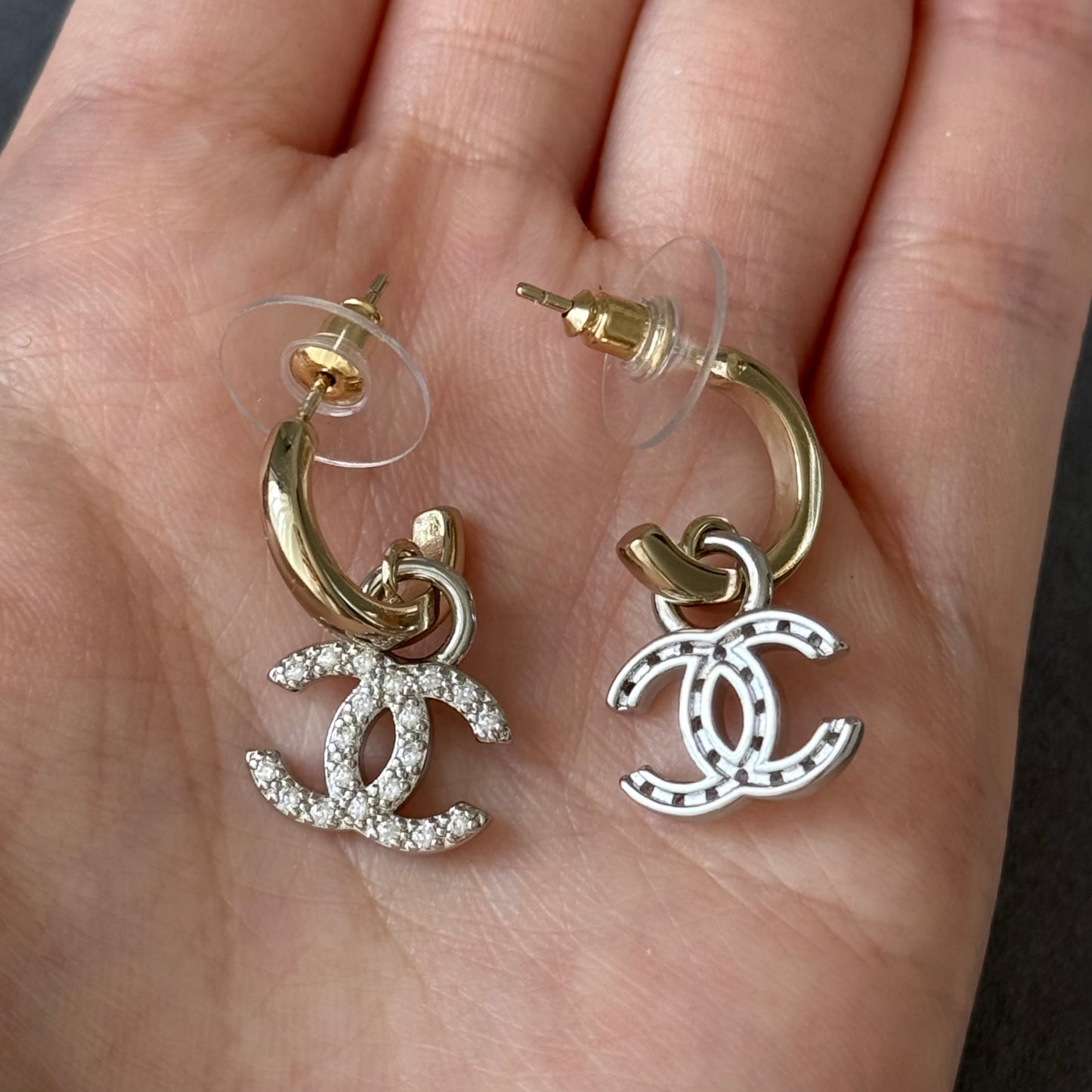 Coco Cz Hoops gold earrings