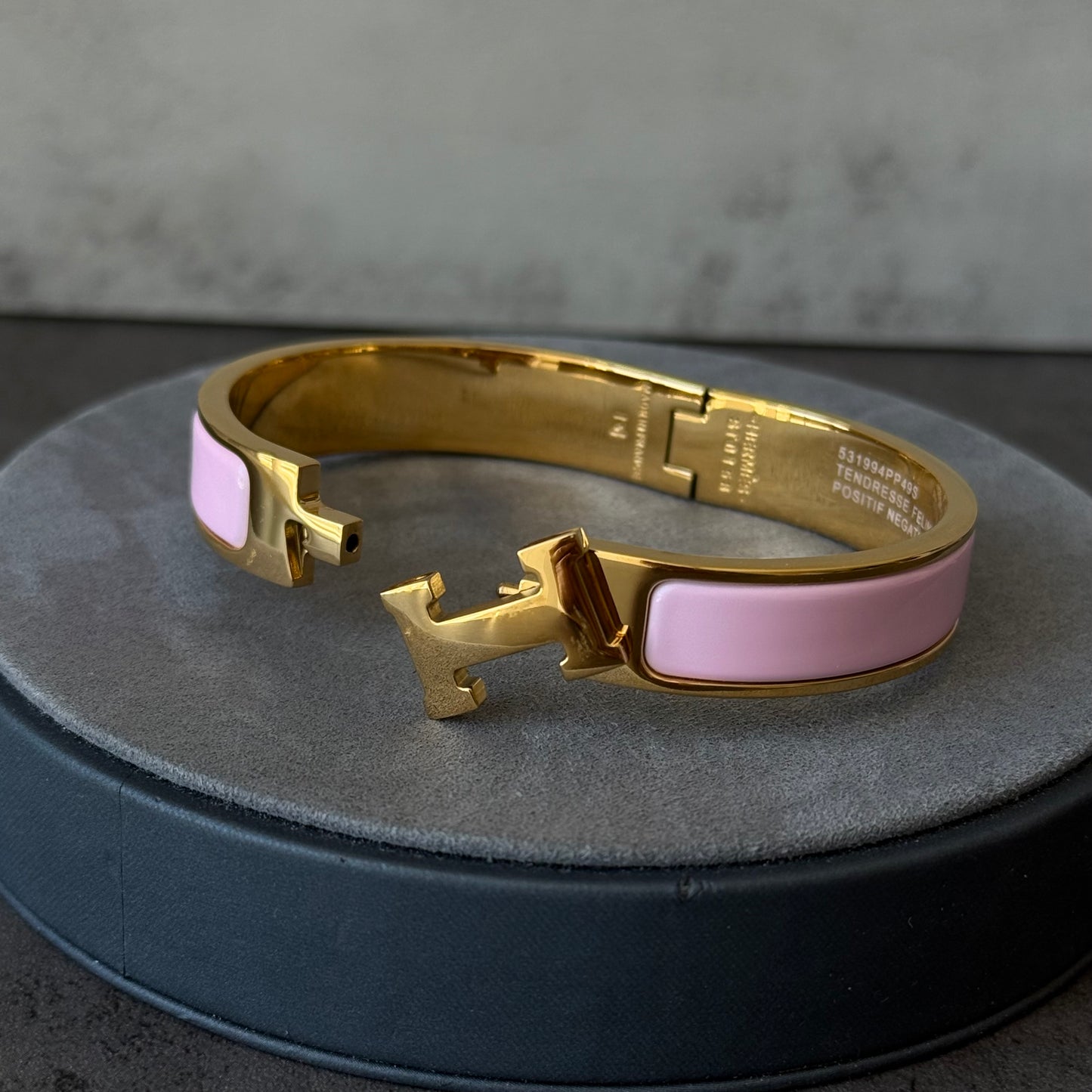 H Pink Bracelet 7.5 inches 19cm