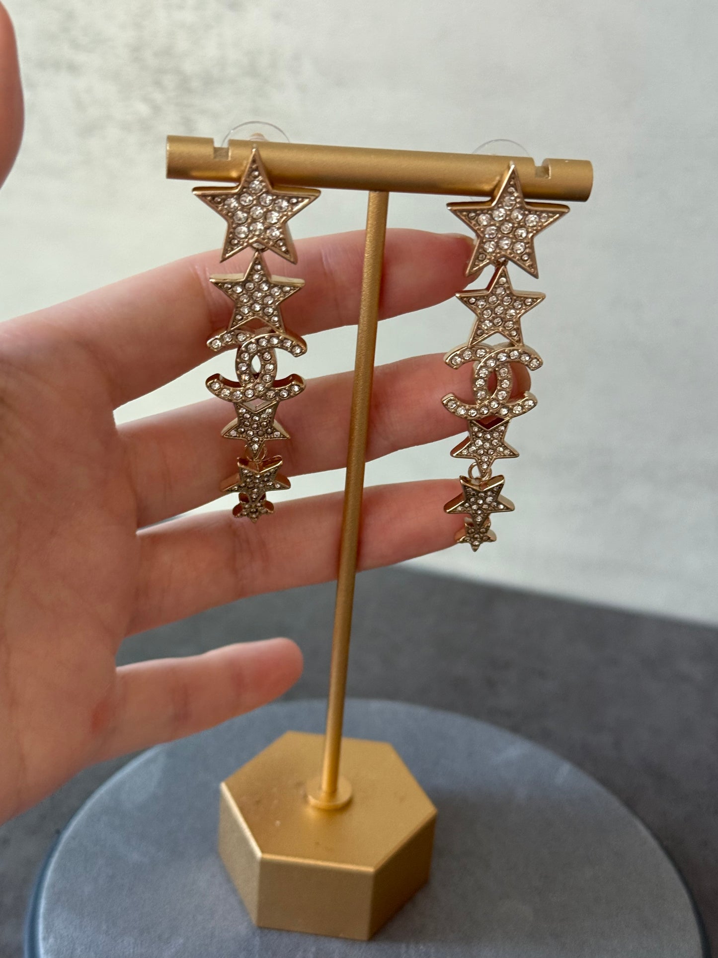 Coco Gold Stars Dangle Earrings