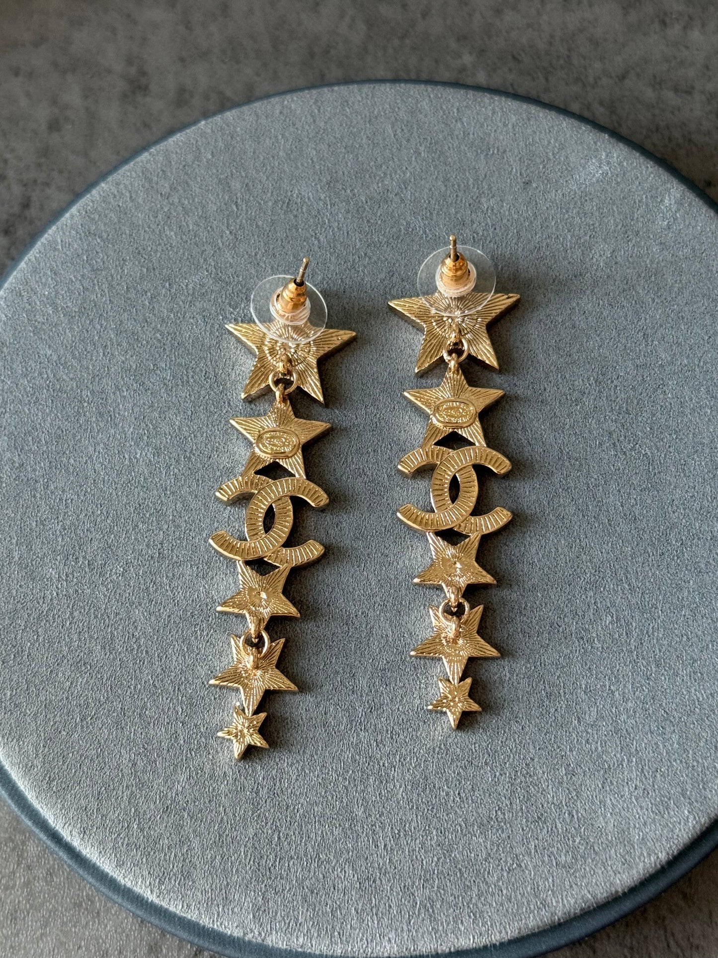Coco Gold Stars Dangle Earrings