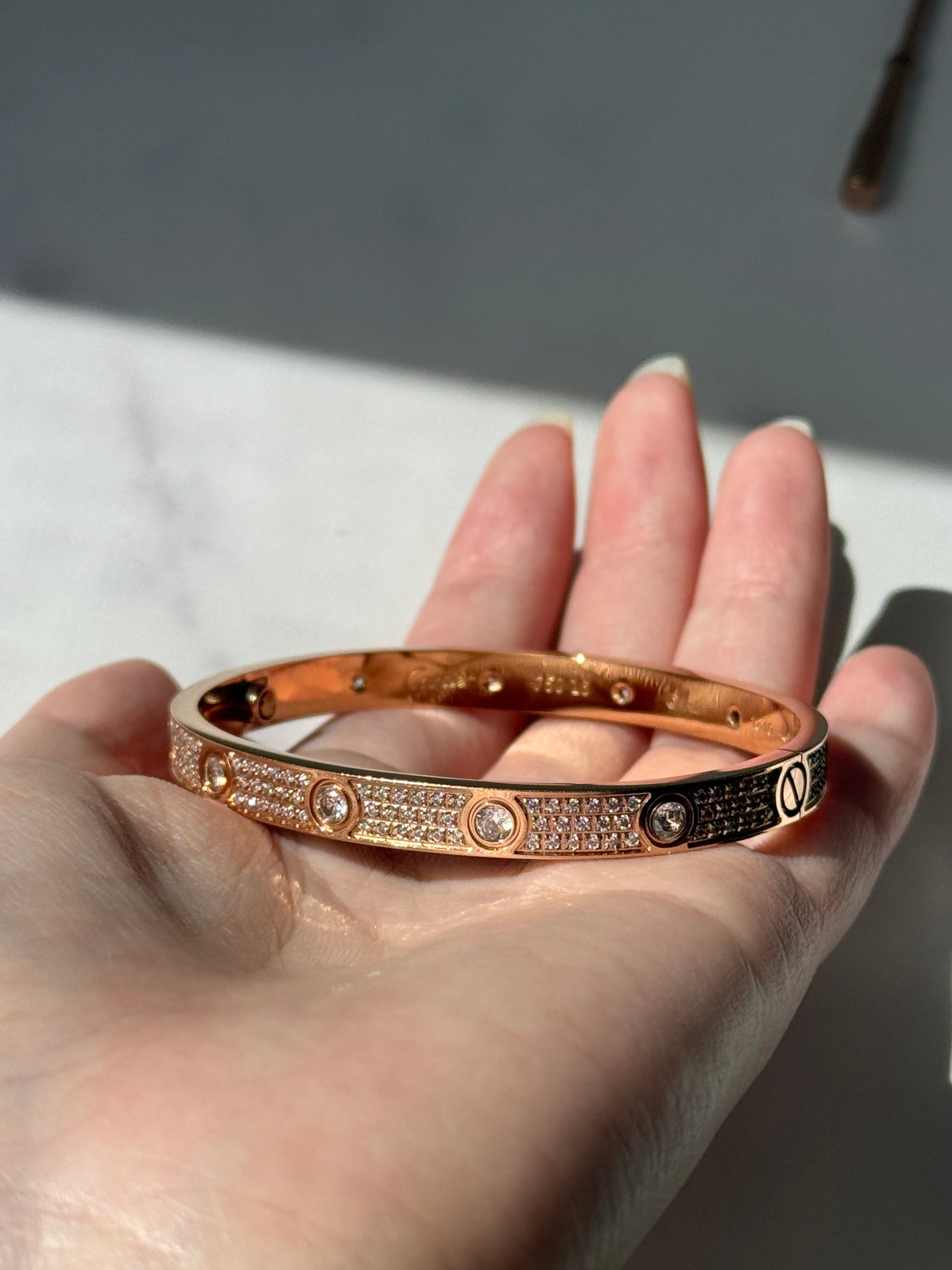 Love bracelet Full CZ diamonds