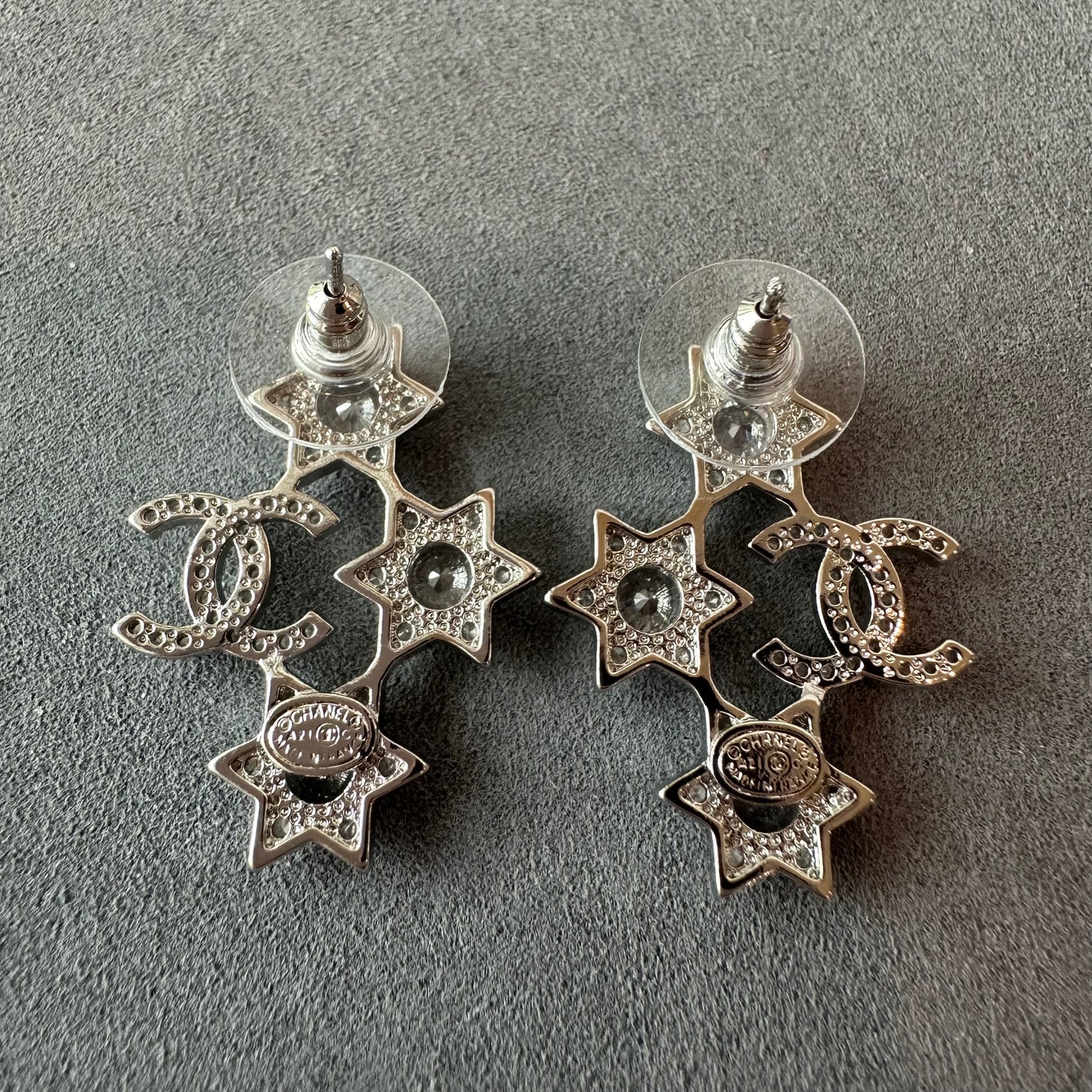 Coco cz diamond star Silver earring - ParadiseKissCo