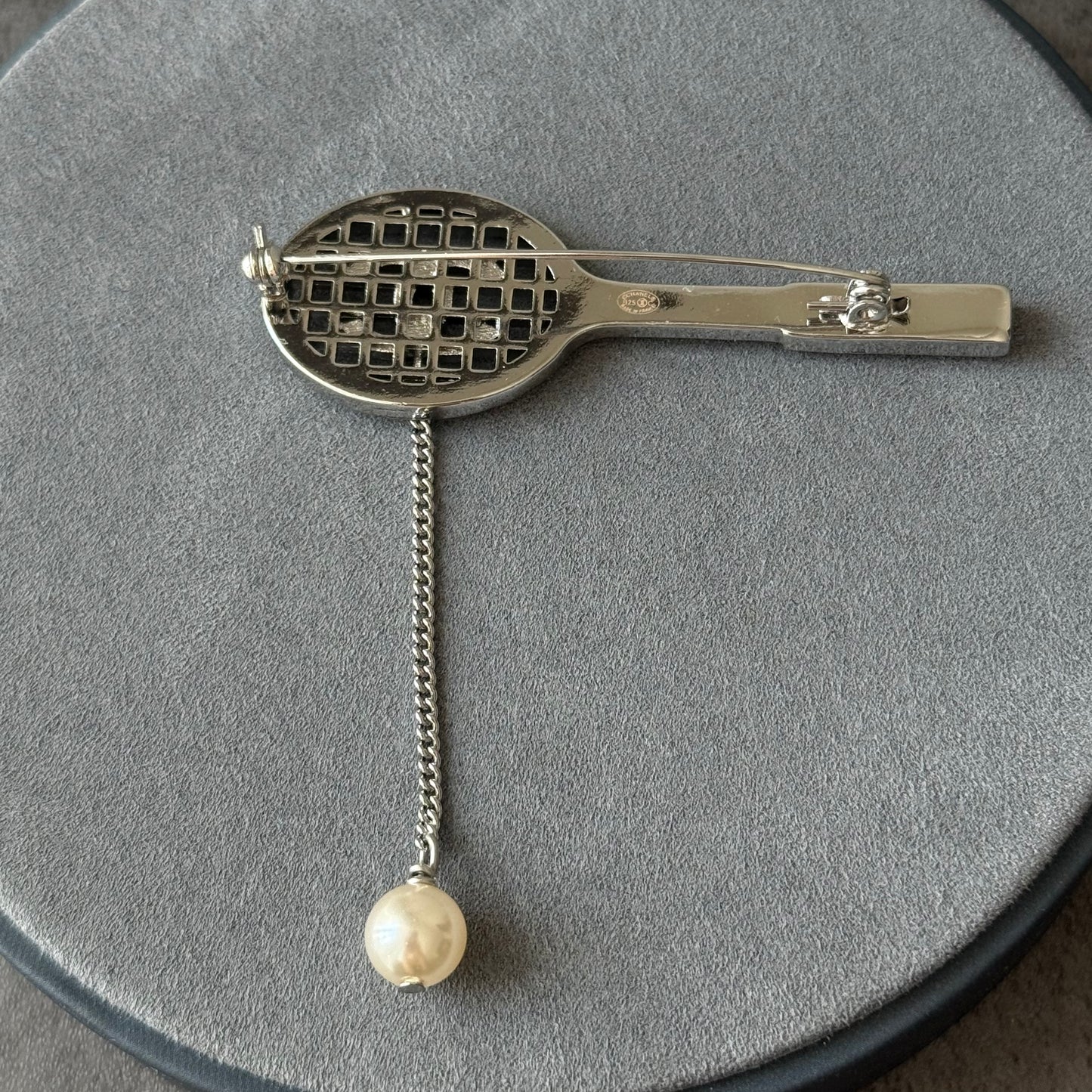 coco cz diamond tennis brooch