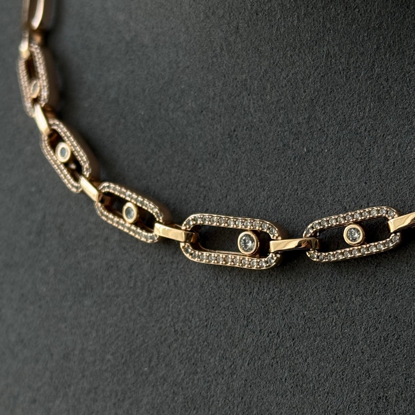 Messika v gold cnc version rosegold necklace