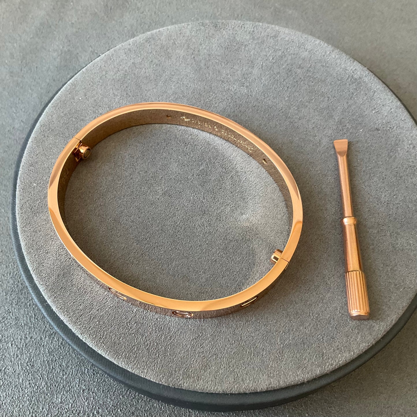 Love bracelet Wide 4 Cz Diamonds