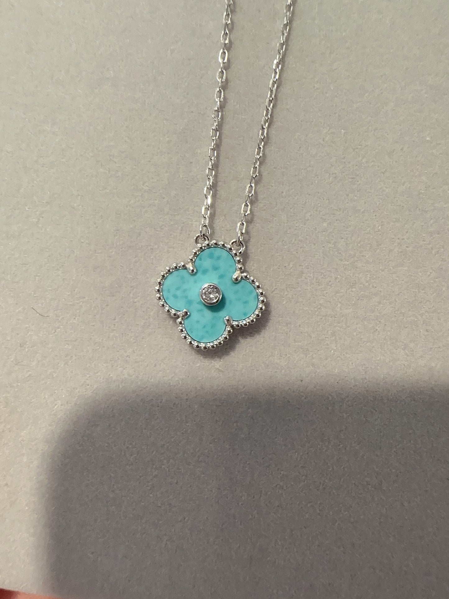 15mm Clover Necklace, Gold Plated, 925 Sterling Silver, Mother of Pearl, Onyx, Handcrafted Gift for Her - ParadiseKissCo