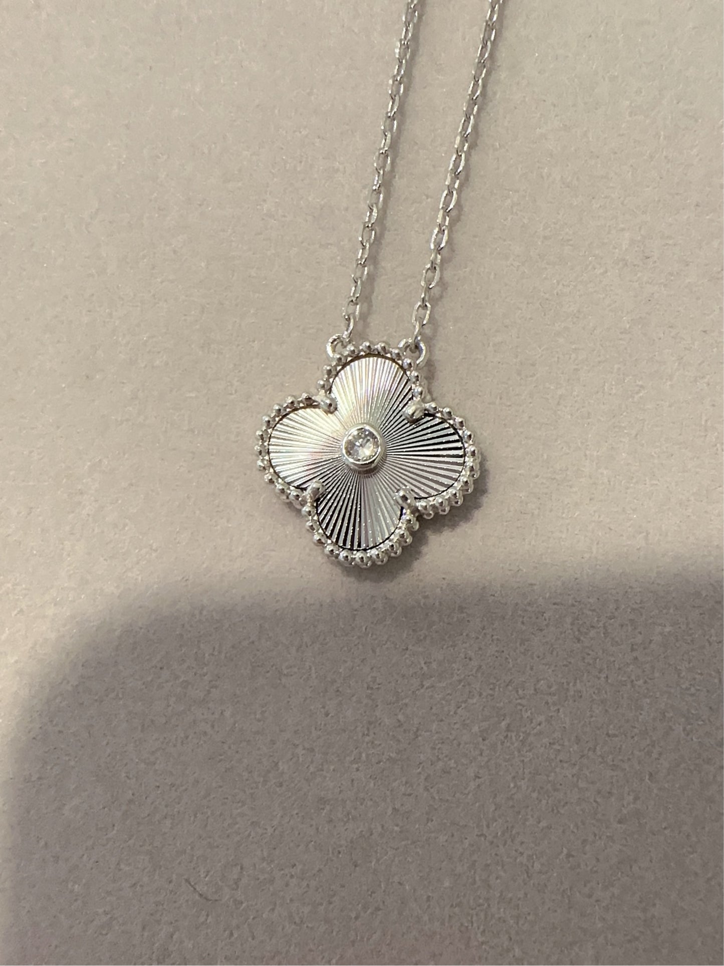 15mm Clover Necklace, Gold Plated, 925 Sterling Silver, Mother of Pearl, Onyx, Handcrafted Gift for Her - ParadiseKissCo