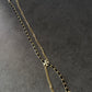 coco light gold leather necklace
