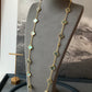 20 motifs Grey Mother of pearl clover necklace 925 silver gold plated 84cm long - ParadiseKissCo