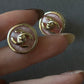 Coco pink stud earring