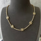 coco light gold diamond choker necklace