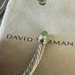 7mm Classic Cable Bracelet 14k Gold Cable Cuff with Peridot 19cm