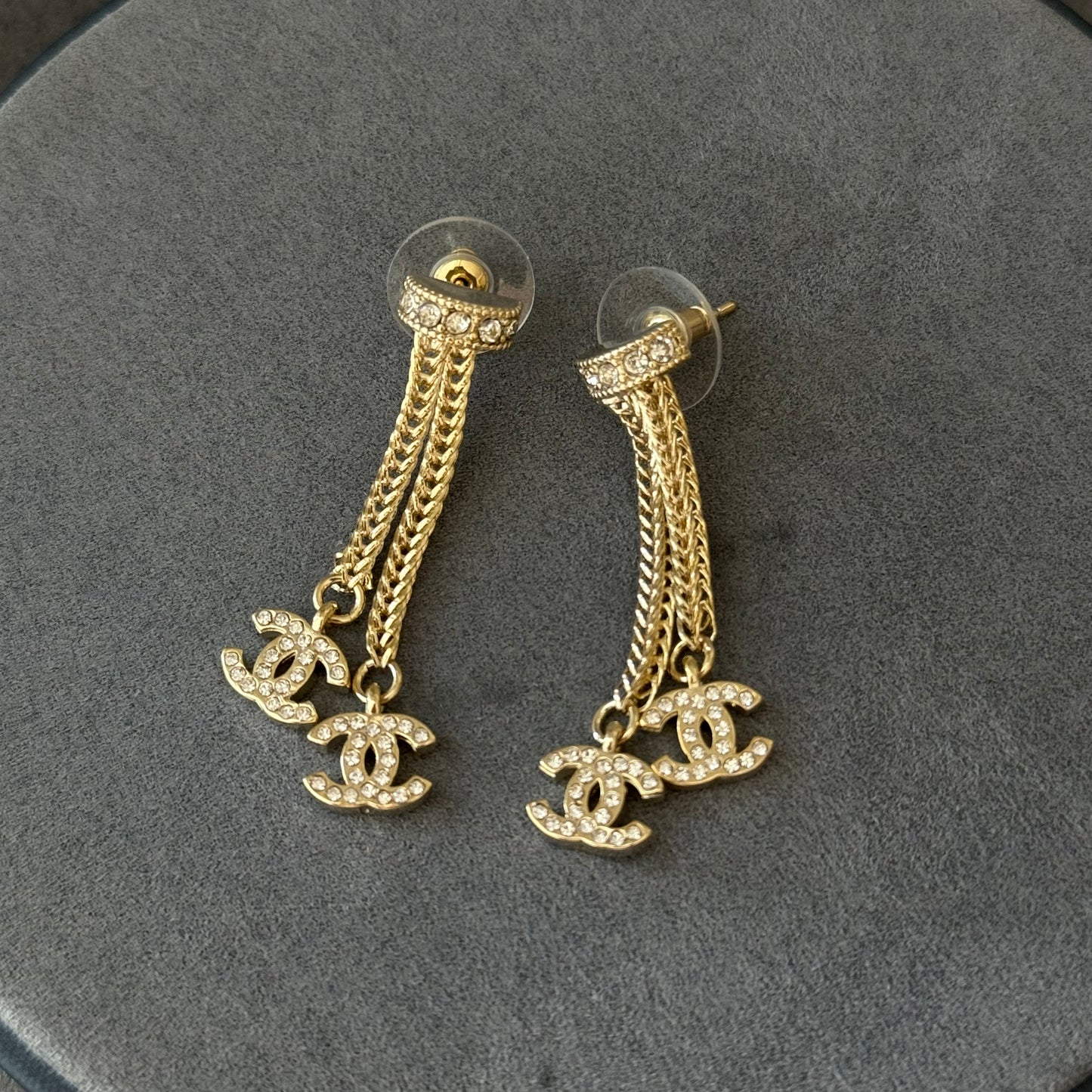 Coco gold dangle earrings