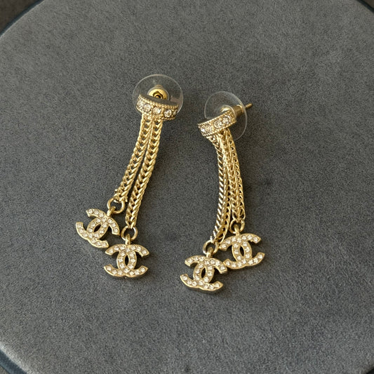 Coco gold dangle earrings