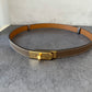 H kelly belt black belt with silver hardware