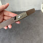 H kelly belt black belt with silver hardware