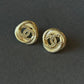 Coco cz gold stud earring