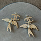 Coco Pearl Cz swallow earring
