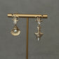 Coco Gold shell and pearl Dangle Earrings