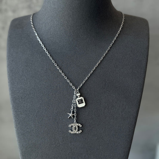 coco Silver Charms Necklace