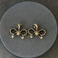 Coco Leather Bow Earrings