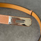 H kelly belt black belt with silver hardware