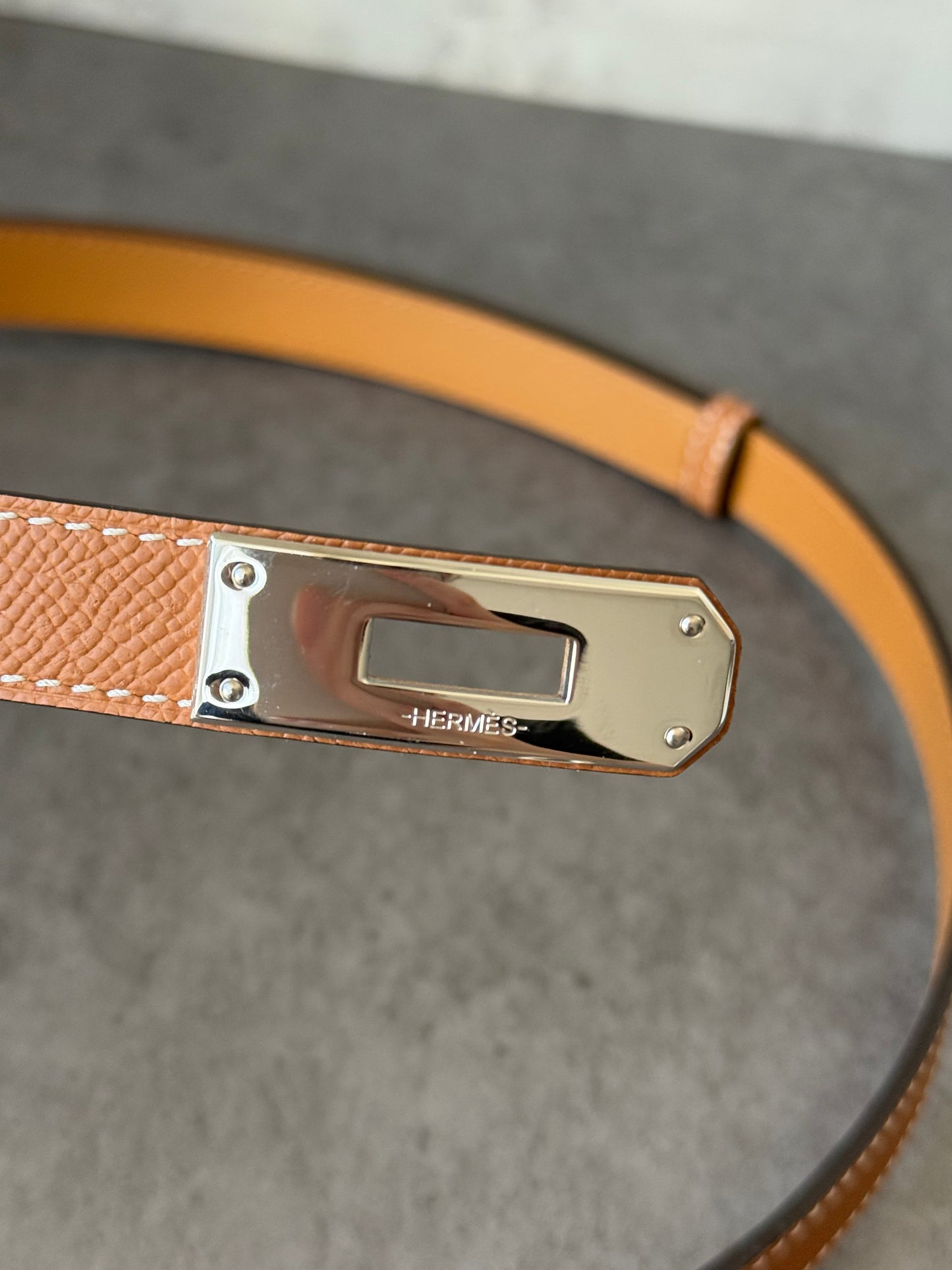 H kelly belt black belt with silver hardware