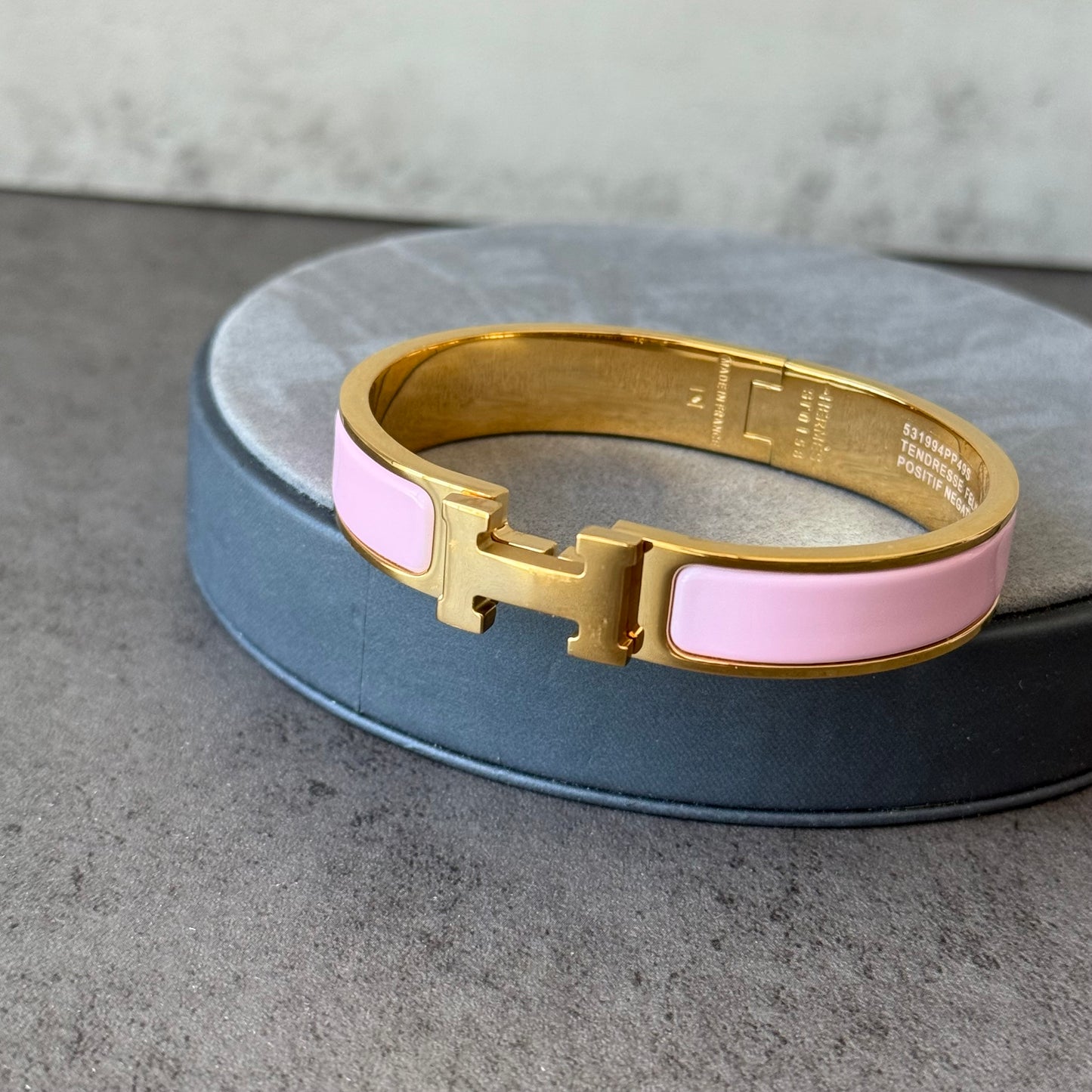 H Pink Bracelet 7.5 inches 19cm
