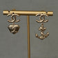 Coco Gold Asymmetrical earrings