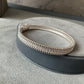 Peeler CZ bangle 18k rose gold plated