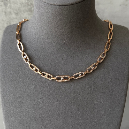 Messika v gold cnc version rosegold necklace