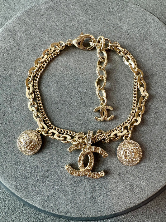 Coco cc gold chain bracelet - ParadiseKissCo