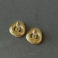 Coco cz gold stud earring
