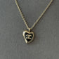 Coco black heart light gold Necklace