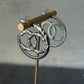 coco silver hoop earring