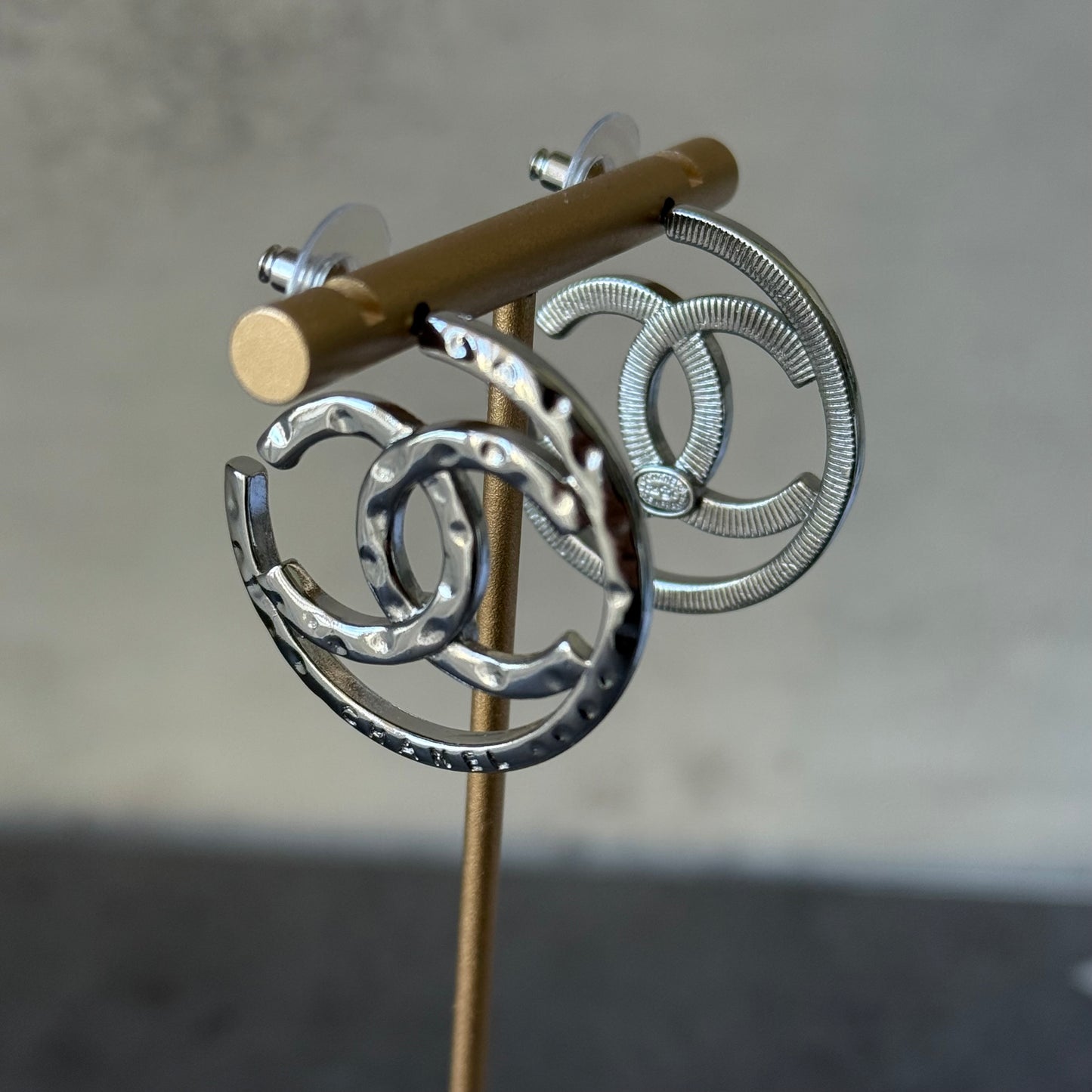 coco silver hoop earring