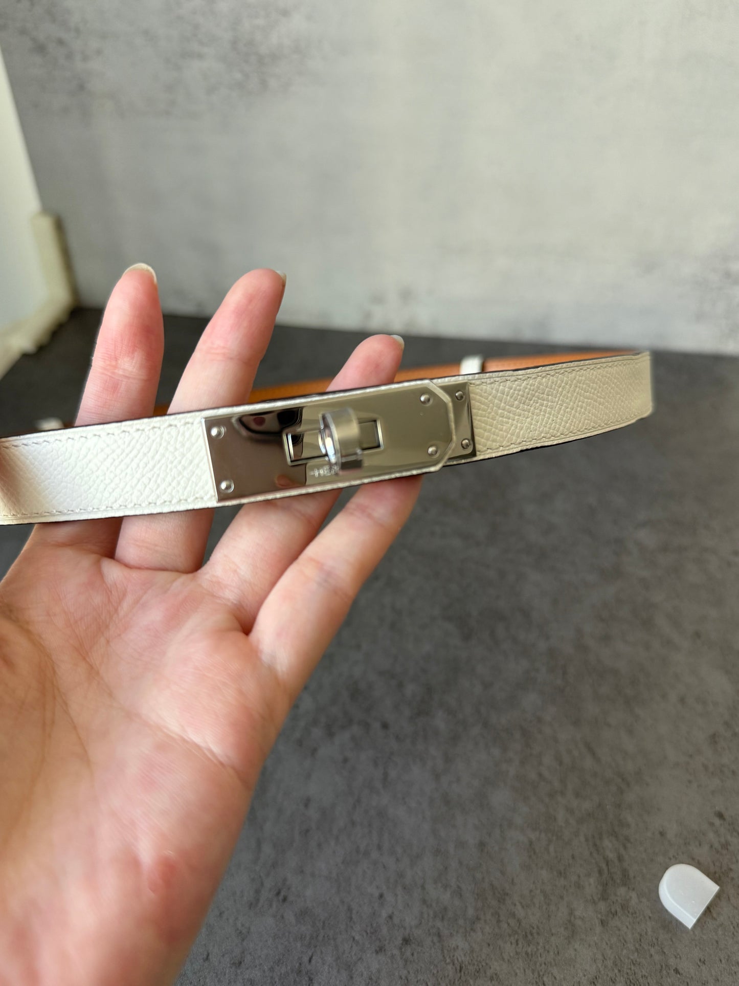 H kelly belt black belt with silver hardware