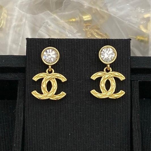 Coco Gold Diamond Dangle Earrings