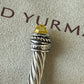5mm Citrine, & Diamond Classic Cable Bracelet 19cm