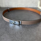H kelly belt black belt with silver hardware