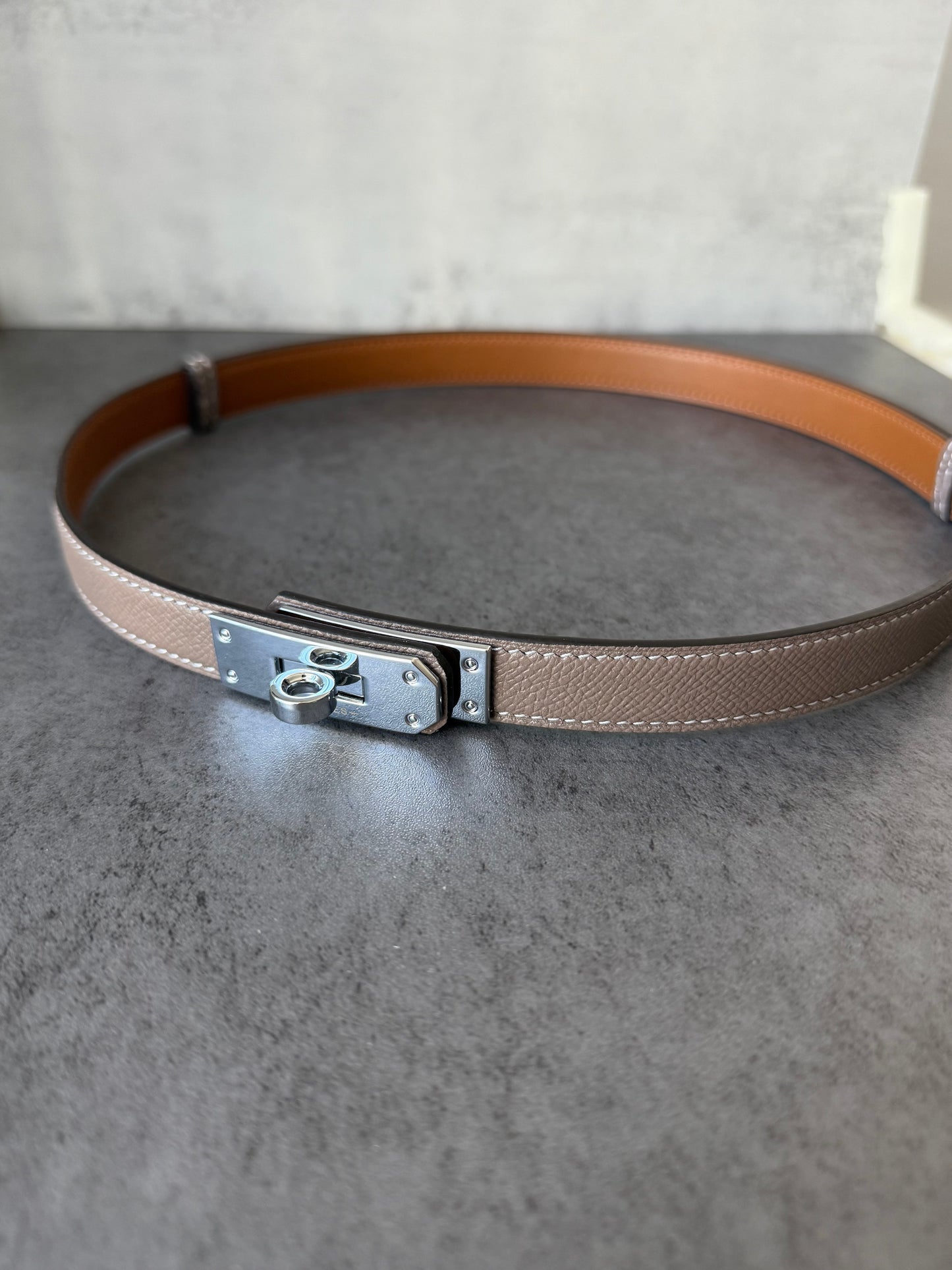 H kelly belt black belt with silver hardware