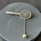coco cz diamond tennis brooch