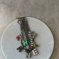 Coco cc black chain charm bracelet