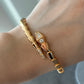 Snake Cz Bangle 925 18k Rose Gold Plated bangle bracelet 17cm