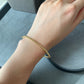 Peeler bangle 18k gold plated