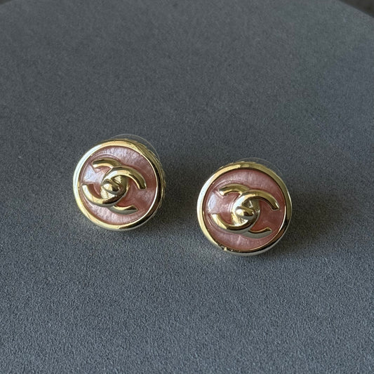Coco pink stud earring