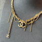 coco light gold choker necklace