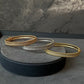 Peeler CZ bangle 18k rose gold plated
