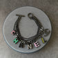 Coco cc black chain charm bracelet