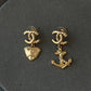 Coco Gold Asymmetrical earrings